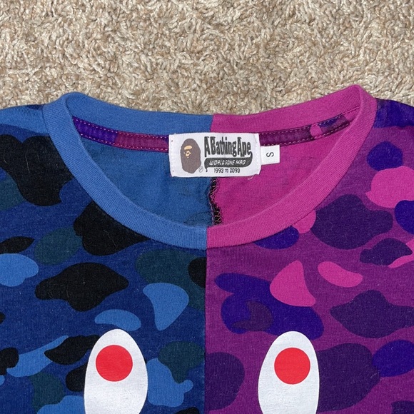 A Bathing Ape | Shark Tee Split-Camo - Picture 6 of 8